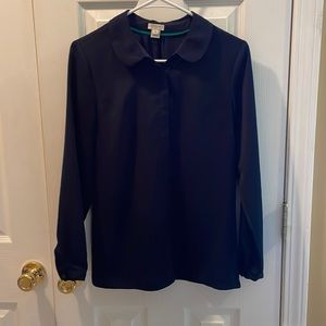 J Crew Navy Blouse